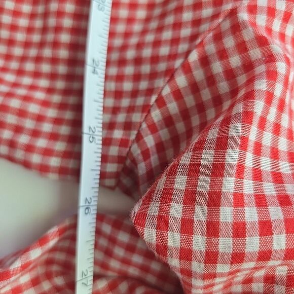 Wrangler Men's VTG Long Sleeve Western Pearl Snap Shirt Red & White Plaid L - Picture 8 of 9